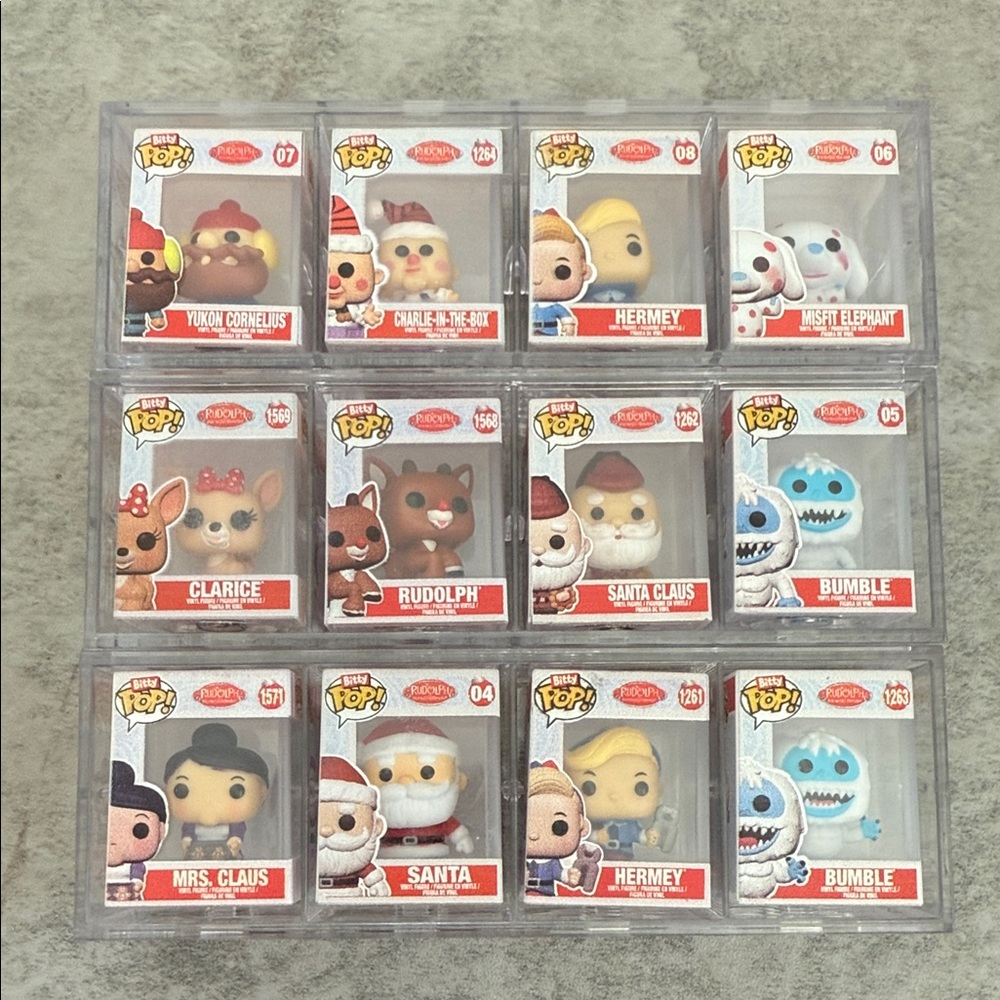 Bitty Funko Pop Rudolph the Red-Nosed Reindeer Set